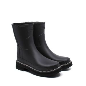 Hunter Refined stitch detail short rain boots